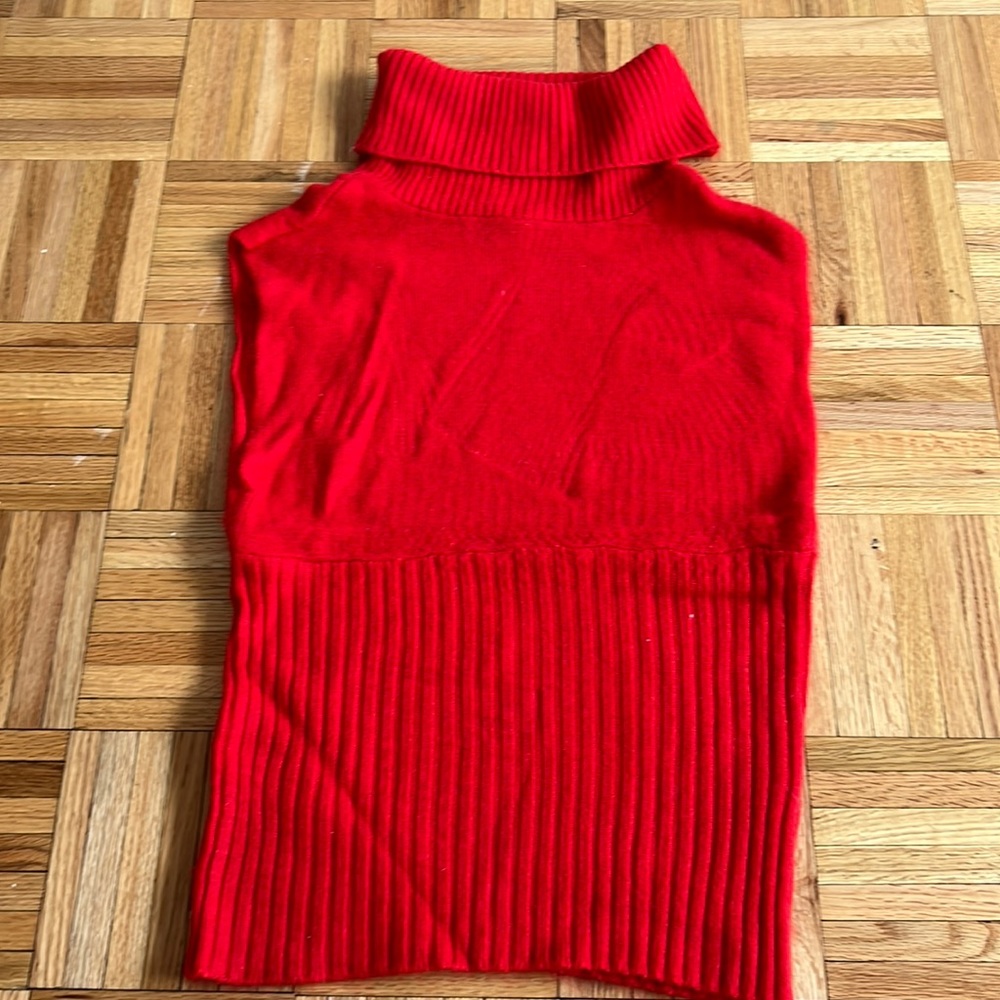 Turtle Neck Sleeveless Sweater